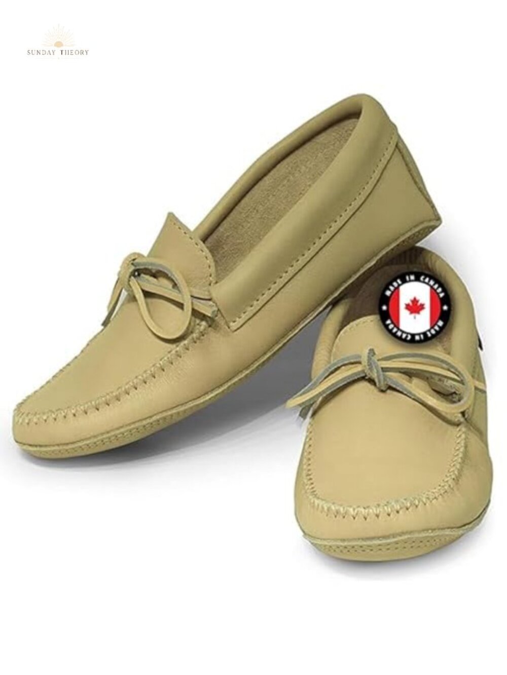 Women's Leather Mocc, Handcrafted in Canada, Indoor House Shoes